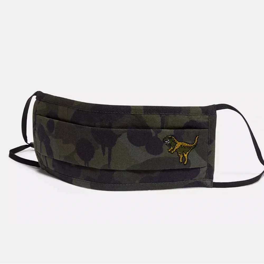 NEW Coach Rexy Wild Beast Camo Face Mask